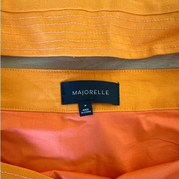 Majorelle - Ilena Bustier Strapless Top and Mini Skirt in Mango Orange - Picture 2 of 5